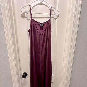Armani Exchange silk- like plum/purple maxi dress size 8